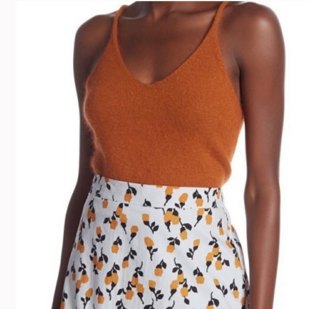 CODE X MODE Angora knit tank top